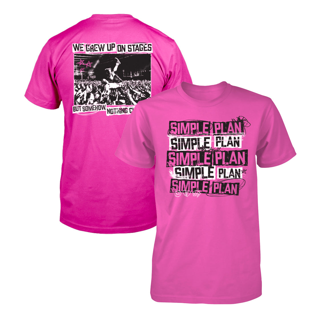 Band In Van T Shirt Simple Plan Band Apparel Merchandise Simple band-in-van-t-shirt-simple-plan-band-apparel-merchandise-simple