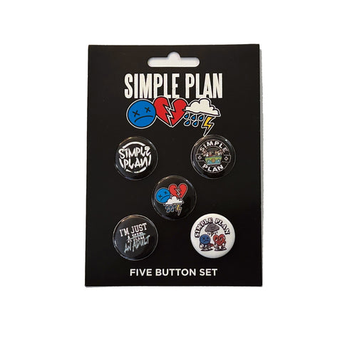 5 Button/Pins Set