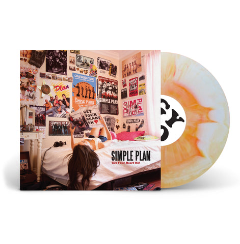 Vinyle Get Your Heart On- Vinyl Orange/Blanc Starburst