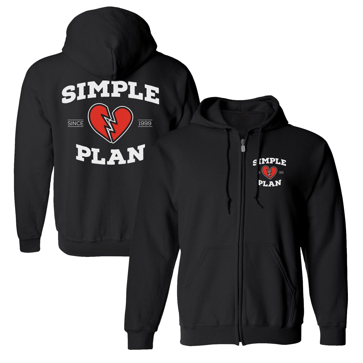 Broken Heart Zip Hoodie