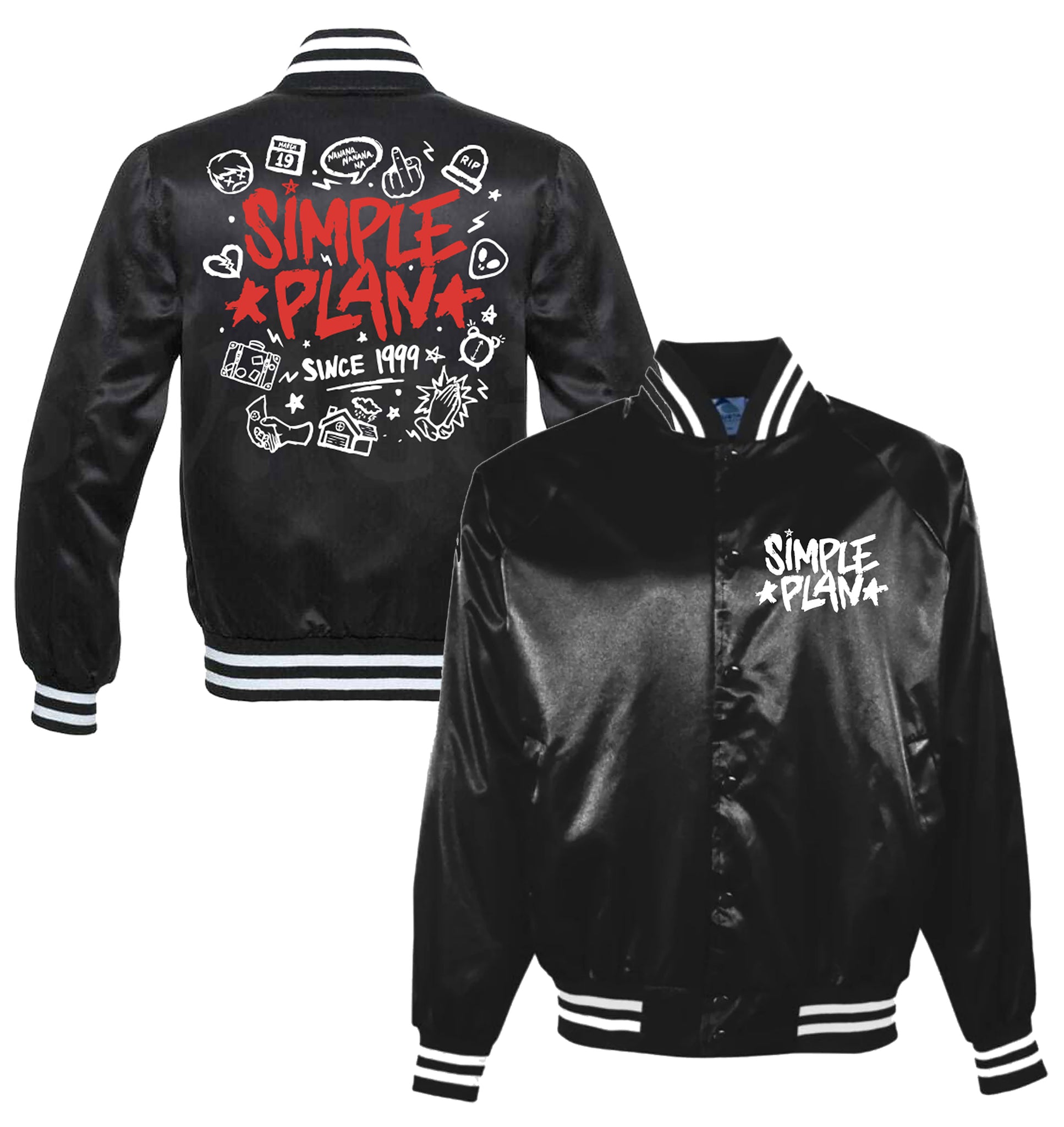 Cricle Splat Logo Hoodie | Simple Plan Band Apparel & Merchandise