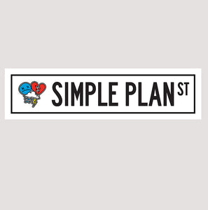 SIMPLE PLAN STREET SIGN