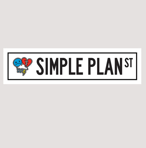 SIMPLE PLAN STREET SIGN